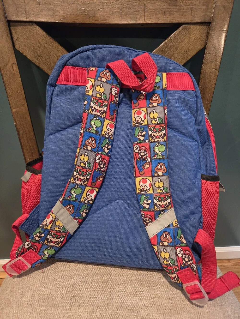 Nintendo Super Mario Kids Backpack in Red, Blue & Green